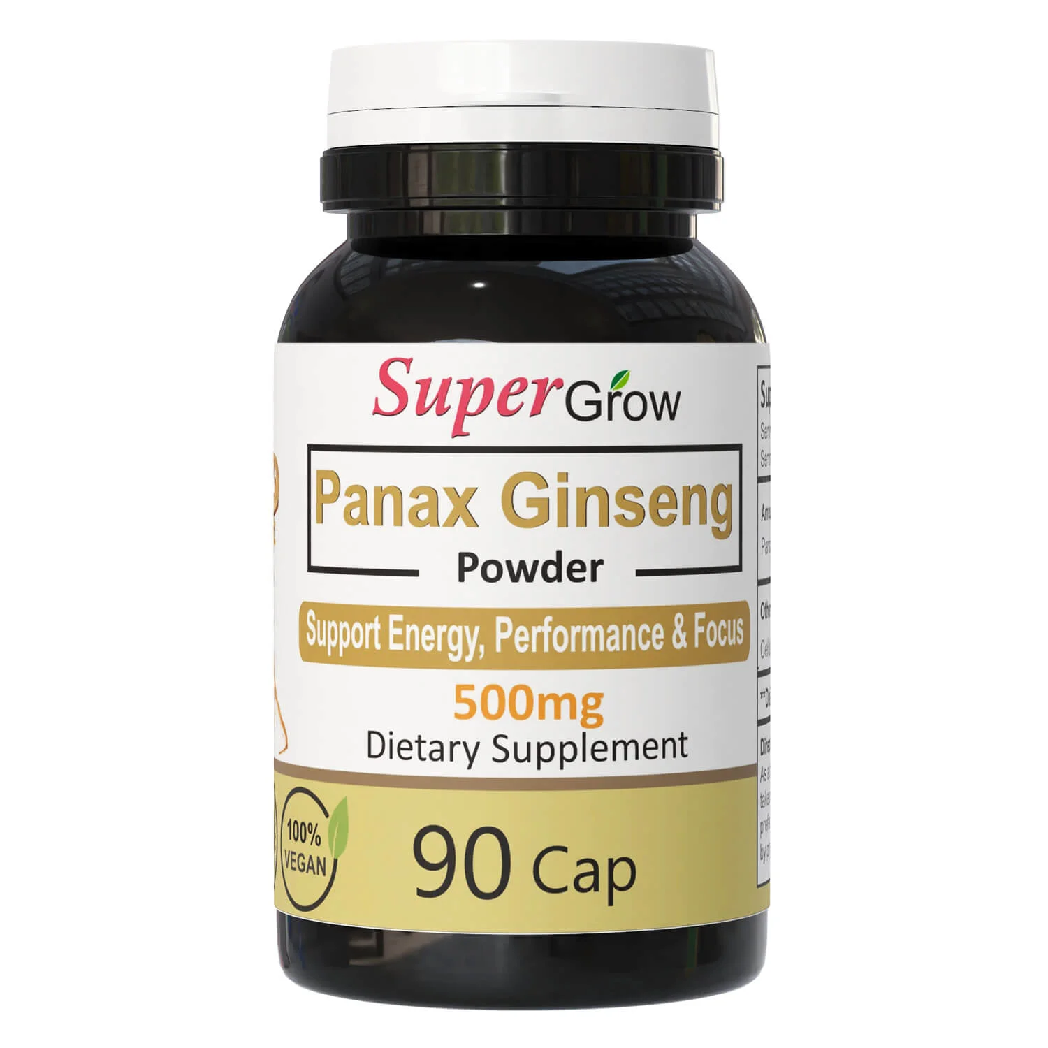 Panax Ginseng Capsules 500mg - Image 2